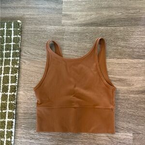 Women's Brown lululemon Ribbed Reversible Tank Top